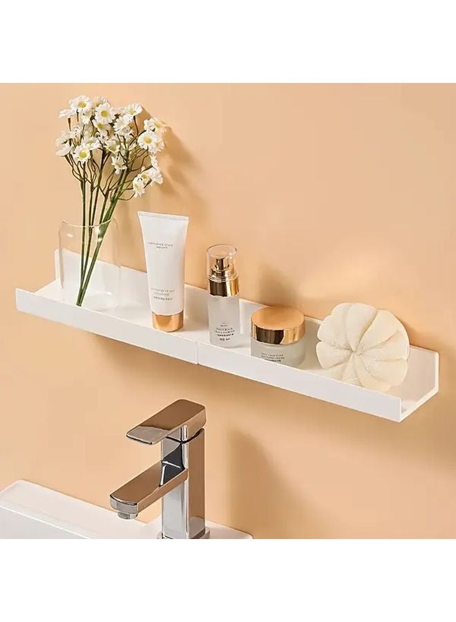 3pcs Self Adhesive No Drill Floating Wall Shelves Heavy Duty Damage Free Mounting - Image 5